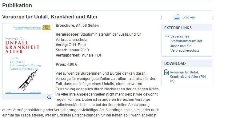 Empfehlungen für den Einstieg Broschüre des Bayerischen Staatsministeriums der Justiz und für