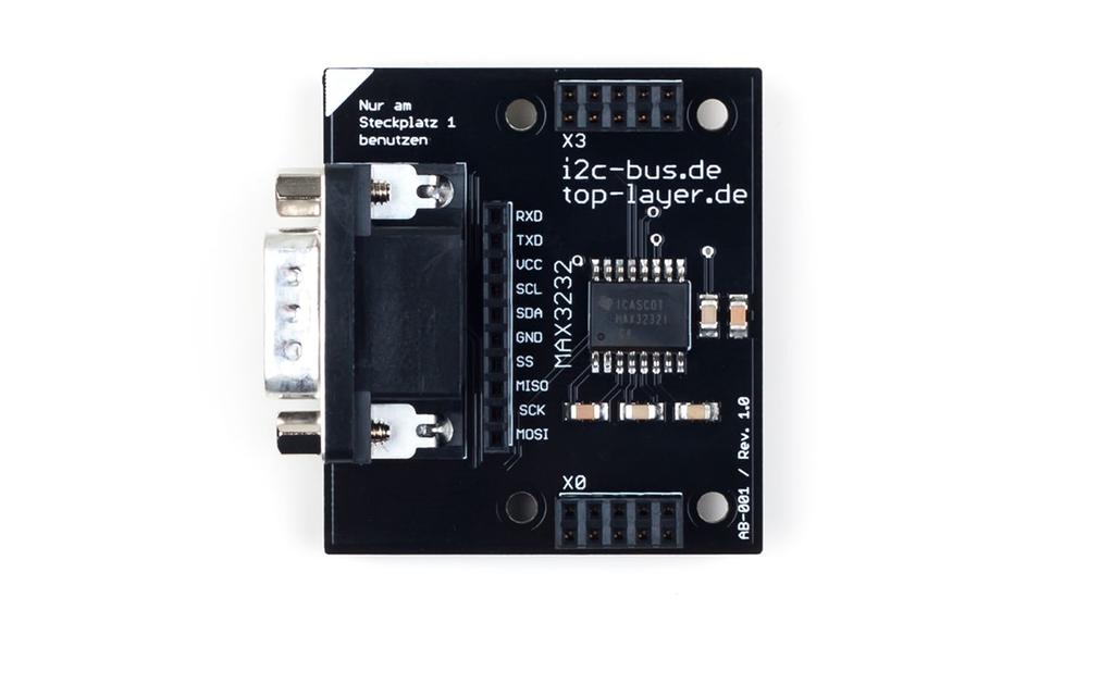 3.5 Modul Features 3 3.5.1 Kenndaten Modul Typ: AB-001 stack2learn Zusatzmodul RS232 zu TTL Pegelkonverter