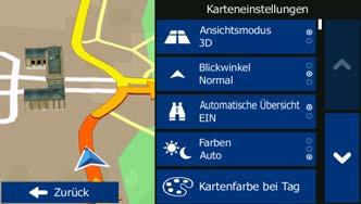 Bei Fahrzeugarten, für die keine umweltfreundlichen Routen verfügbar sind, vereint diese Methode die Vorteile von Schnell und Kurz: TravelPilot berechnet die Route, als ob es die schnellste Route