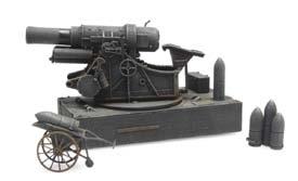 WM Skoda 30,5 cm Belagerungsmörser M1916 READY/FERTIG H0:
