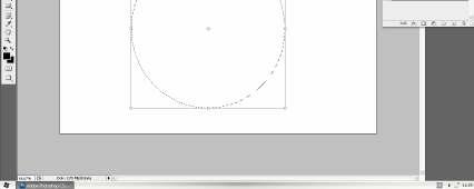 Zum Zeichnen eines Kreises verwenden Sie das Auswahlellipse-Werkzeug: Haben