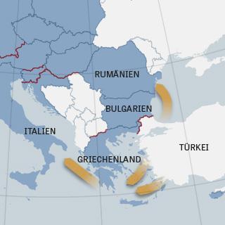 Fluchtmigration international Neue Fluchtrouten (II) über das Schwarze Meer nach Rumänien Befürchtung Rumäniens: Schwarzes Meer als alternative Fluchtroute nach Europa.