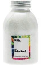 Deko-Sand aquablau, 810 g, statt 3,79 Grundpreis: 1 kg = 3,74 3,03 Windlicht mit Glas in zwei Ausführungen, Holz, grau, 17 x 14 cm