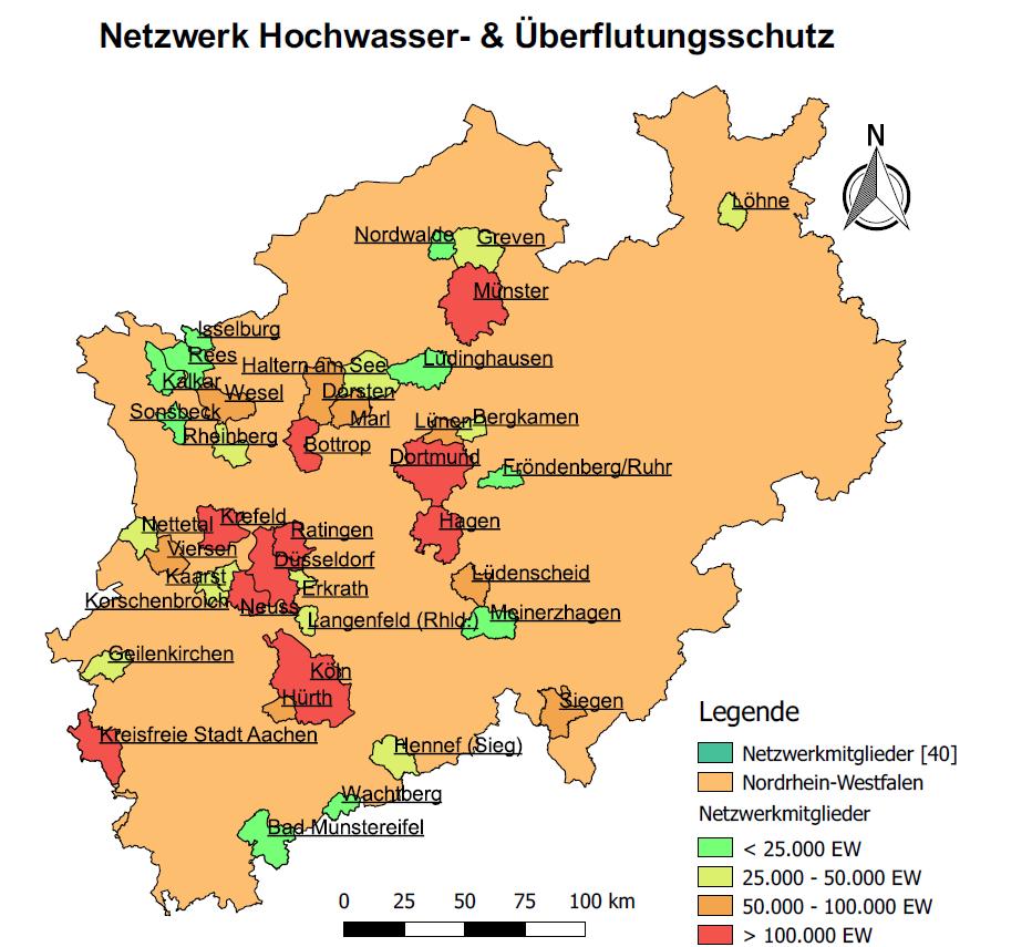 Das Netzwerk Netzwerk aus 40 Kommunen Fachübergreifende Zusammenarbeit