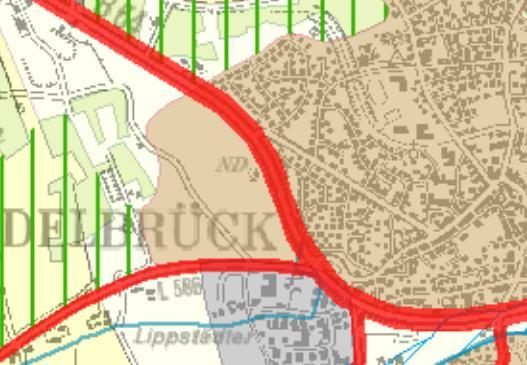 Der rechtsverbindliche Flächennutzungsplan der Stadt Delbrück stellt den Planbereich als Wohnbaufläche (W) dar. Der Bebauungsplan entspricht somit den Darstellungen des Flächennutzungsplanes.