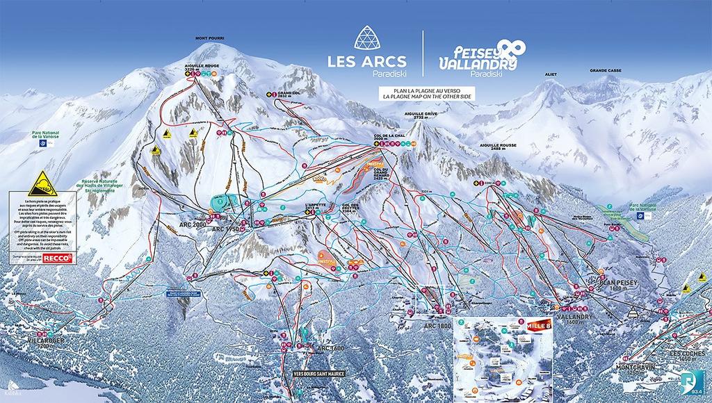 Skigebiet: SKIGEBIET: SKIGEBIET LES ARCS Von 1250M bis 3250M 200