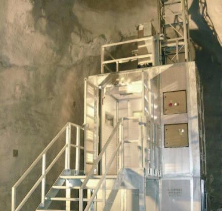 PROJEKT Rettungsaufzug Veitsch-Radex GmbH & Co Die Veitsch-Radex GmbH & Co nutzt den SERVICE-Lift in ihrem Bergwerk Radentheim als Rettungsaufzug.