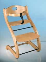 Der Stuhl wird aus gebogenem Schichtholz gefertigt und hat somit eine sehr hohe Stabilität und