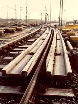Rangierbahnhöfe Balkengleisbremse Einseitige Richtungsgleisbremse mit segmentierten
