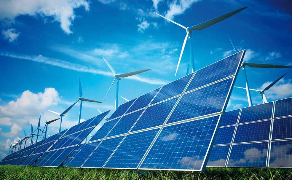 TRIMET ALUMINIUM SE GESCHÄFTSBERICHT 2012/13 7 Der Anteil von Wind- und Solaranlagen an unserer Stromversorgung steigt.