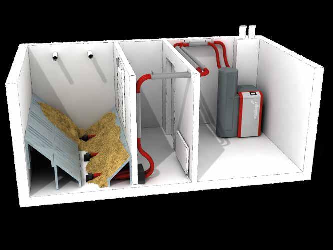 Im Handumdrehen zum Pellets-Lagerraum Beim Bau eines Pelletslagers kommt es unter anderem darauf an, den Raum so zu gestalten, dass er möglichst vollständig geleert werden kann.