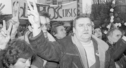 18. Geburtstag der Revolte der Werftarbeiter im Dezember 1988.
