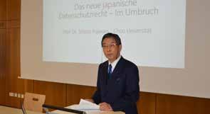 Shizuo Fujiwara, Chuo-Universität Tokyo Das neue japanische Datenschutzrecht Prof. Dr.