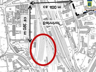 6.3.2 Standort 9: Friedrich-Wilhelm-Straße (Bahngelände) Standort 9 befindet sich in direkter Nähe zum Bahnhof Minden auf zurzeit nicht mehr genutzten Gewerbeflächen der Bahn.