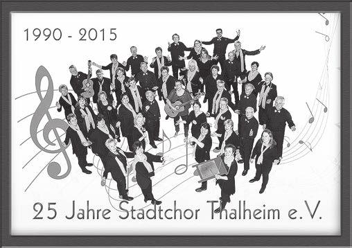 Chorjubiläen Thalheim zahlreiche Gratulanten zu einem Empfang des Jubiläumschores gekommen waren, wurde das Festkonzert am 6. Juni 2015 in der Thalheimer Ev.-Luth.