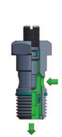 débit bidirectionel Beidseitige Drosselung CONTROLLED FLOW CONTROLLED FLOW Questi dispositivi offrono la possibilità di regolare la portata d aria in un circuito pneumatico.