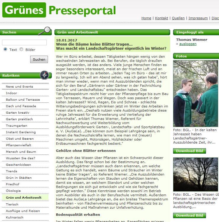 500 Journalisten Direkte Verlinkung www.gruenes-presseportal.