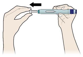 Oberarms (nur, wenn jemand anderes Ihnen die Injektion verabreicht) Reinigen Sie die Injektionsstelle mit einem Alkoholtupfer und lassen Sie die Haut trocknen.