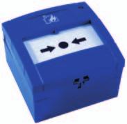 F-RM-H Notwarntaster für Funkrauch- und Hitzemelder Der Notwarntaster kann in Meldergruppen zur manuellen Auslösung eines Alarms vernetzt werden.
