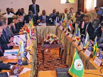 Die im Sommer 2015 getroffene Friedensvereinbarung im Südsudan ging zu einem Großteil auf den im Foto abgebildeten Mediationsprozess der ostafrikanischen Regionalorganisation IGAD (Intergovernmental