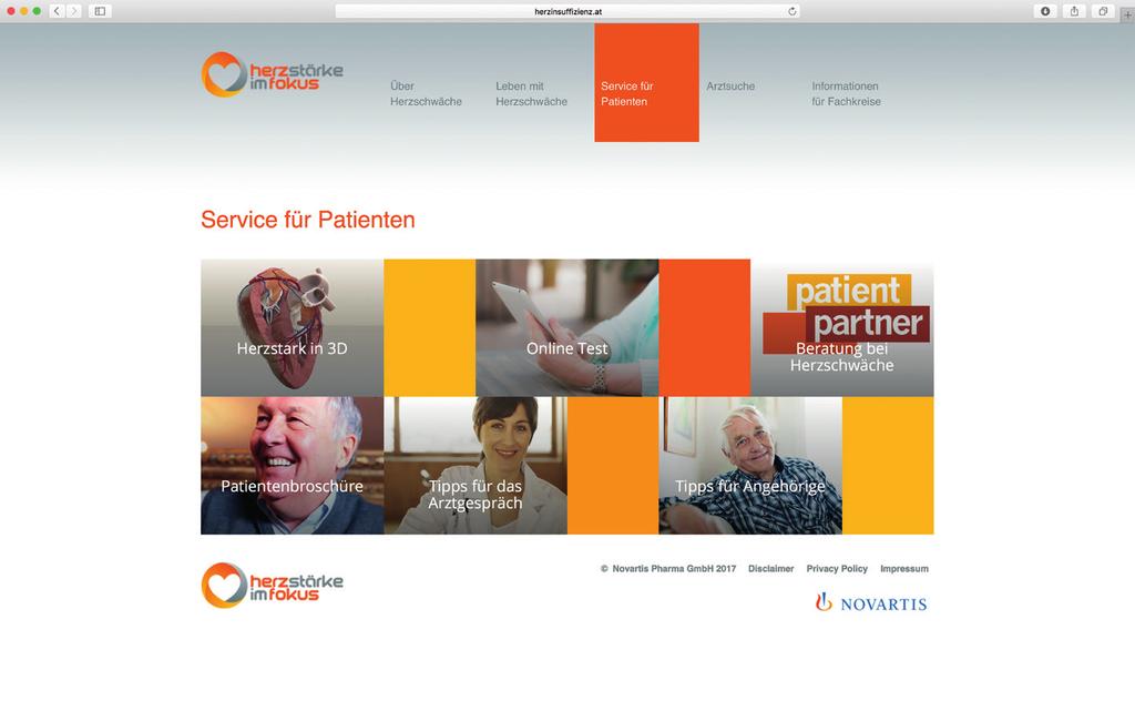 26 27 www.herzstark.at Patient.Partner Infoline Unter 0800/203909 oder patient.partner@novartis.com steht für Sie und Ihre Angehörigen eine Infoline zur Verfügung.