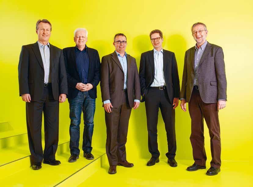 Setzt auf Energieeffizienz und erneuerbare Energien: die Ökofondskommission. Von links: Jörg Ryser, Urs Frieden, Adrian Stiefel, Urs Balzli, Martin Bretscher.