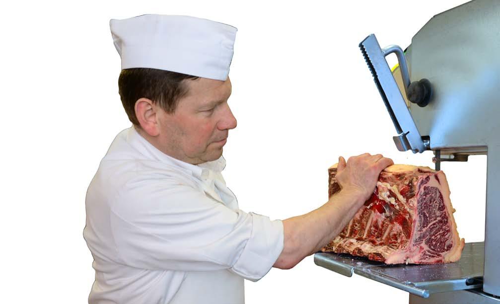 Lässt man den Knochen am Cut, sieht der Zuschnitt aus wie eine Axt daher auch der Name Tomahawk-Steak.