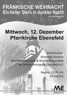 Ebensfeld - 11 - Nr. 49/2018 Katholischer Frauenbund Ebensfeld Einladung zur Adventsfeier -...und er machte sich auf den Weg Im Rahmen der Kath.
