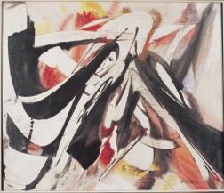 5. 8. 1953/II Mischtechnik auf Leinwand, 70 x 60 cm signiert und datiert Karl Otto Götz zählt zu den bedeutendsten Malern der Klassischen Moderne nach 1945. 1933 entstehen erste abstrakte Arbeiten.
