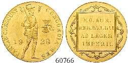 Reiter nach rechts über Wappen / Gekröntes Provinzwappen. Gold. Delm.783; Fb.254.