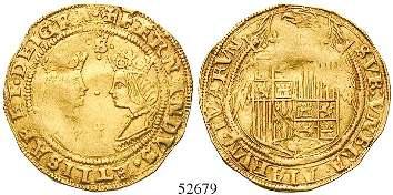 Gold. 7,26 g fein. Friedb.242R; Schl.282. f.vz 350,- 54718 SPANIEN Ferdinand V.