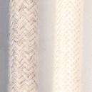 Umflochtenes Kabel aus anderen Stoffen / Materialien Rundes mattes Textilkabel 3x0.