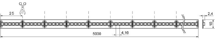 000 Stunden optimal abgestimmte Farbtemperaturen / weiße Leiterplatte für maximale Lichtreflexion / einfach trennbar / inklusive 3M Klebeband.