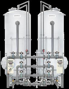 Brunnenwasser Enteisenung, Entmanganung & Entsäuerung 6.5 Manuelle Doppelfilter KF Doppelfilteranlage mit manueller Rückspülung zur Enteisenung, Entmanganung und Entsäuerung von Brunnenwasser.