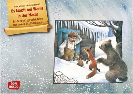 Es klopft bei Wanja in der Nacht Von Reinhard Michl illustriert, von Tilde Michels erzählt Altersstufe: 3-8 Jahre In einer bitterkalten Winternacht klopft ein kleiner Hase bei Wanja an und bittet um