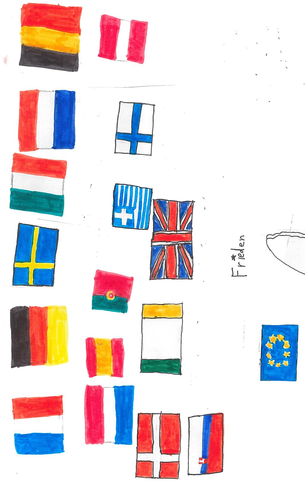 Mitmachen Mitbestimmen Mitgestalten! WARUM GIBT ES DIE EU ÜBERHAUPT? Leopold (10), Laura (10), Daniel (10), Benita (10) und Lara (10) Hier seht ihr viele Flaggen der 28 Mitgliedsländer der EU.