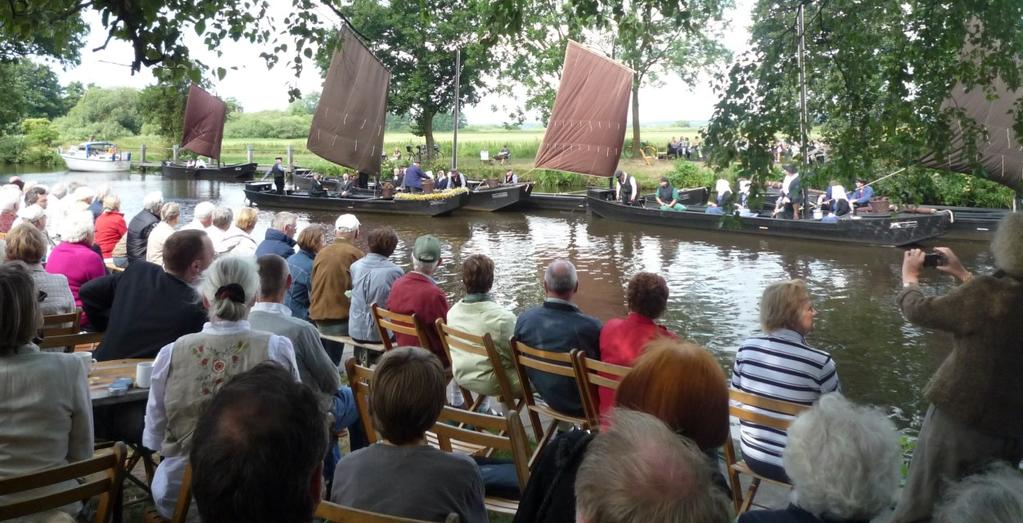 4 Kirchenkreis und Landkreis laden am 1. Juli zum Torfkahngottesdienst bei Neu Helgoland ein Die Hamme und ihre Ufer bei Neu Helgoland in Worpswede werden am 1.