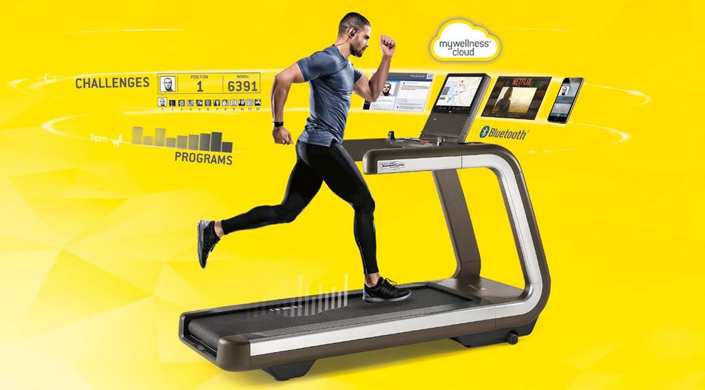 ANZEIGE TITELSTORY Technogym führt die digitale Fitness- Revolution an Die cloudbasierte Mywellness-Plattform für Fitnessstudios, medizinische Einrichtungen und Unternehmen verbessert die Art und