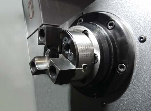 Main spindle The machine comes standard with a clamping system by collets DIN 6343 up to 60 mm; other collet systems up to Ø 65 mm are available.