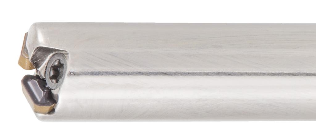 METRISCH SEITE 3 / 7 FFT3 TXMT 020105T-Wendeschneidplatten sind aus der PVD-beschichteten SUMO TEC- Schneidstoffsorte IC830 gefertigt und ermöglichen die Bearbeitung von Stahl, Stahlguss sowie