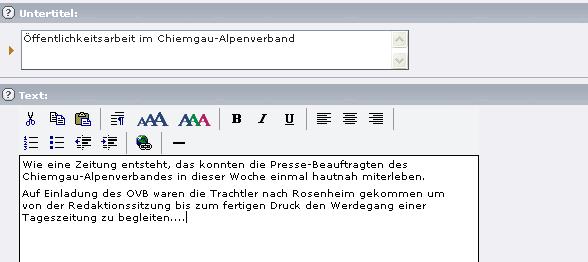 Der Text kann auch über die Windows Zwischenablage (Bearbeiten Kopieren Einfügen) z.b. aus einem Word Dokument übernommen werden.