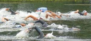 Auflage des Trifun-Triathlons auf Pellworm die besten Voraussetzungen für großen Triathlonspaß im Nordseewasser.