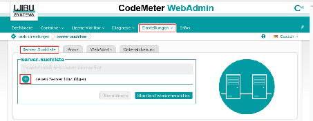 Sollte der CodeMeter Stick nicht automatisch gefunden werden, so muss auch auf dem BasePac PC der CodeMeter WebAdmin
