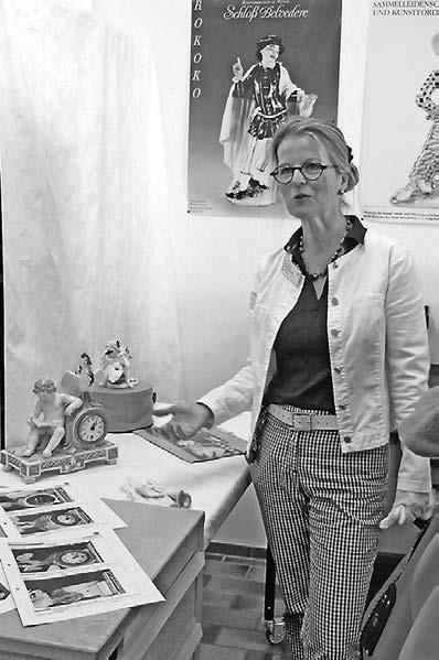 Dorothee Schulz-Pillgram hat zur Zeit viel zu tun: Der Königsflügel im Bad Homburger Schloss wird restauriert, und alle kunsthandwerklichen Objekte wie Tischuhren, Porzellanfiguren oder Kronleuchter