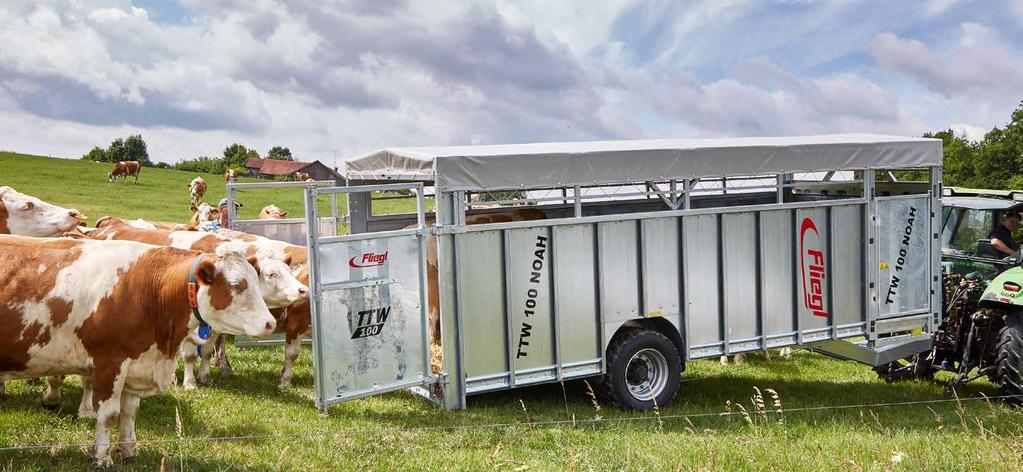 Viehtransportanhänger TTW»NOAH«Mehr Sicherheit beim Tiertransport TTW 100 TTW 140 zul.