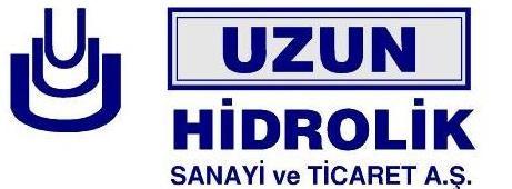 HYDRAULISCHE ZYLINDER UHS Nenndruck : 2 bar (25 MPa) Kontakt : Istanbul Deri OSB. Karadeniz Cad.