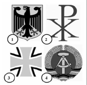 Frage 21 Welches ist das Wappen der Bundesrepublik