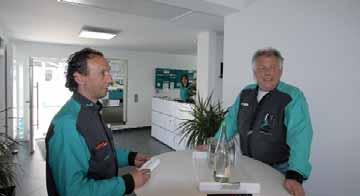 Die beiden Geschäftsführer Christian Koch und Georg Stricker sind glücklich, dass sie Kunden, Besuchern, Lieferanten und Mitarbeitern wie auch für