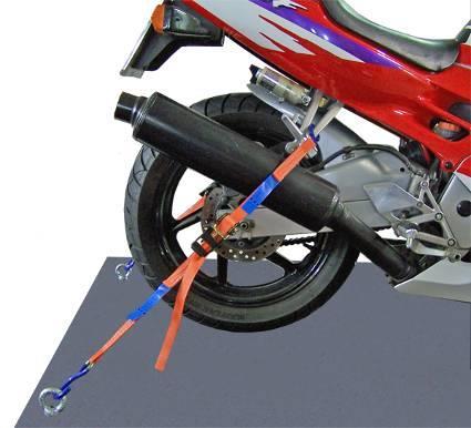 ZG Zurrgurte Motorradsicherung (nach EN 12195-2) Das SHZ-Schnellverzurrsystem für Motorräder bietet optimalen Schutz beim Transport von Zweirädern auf Fahrzeugen oder Anhängern.