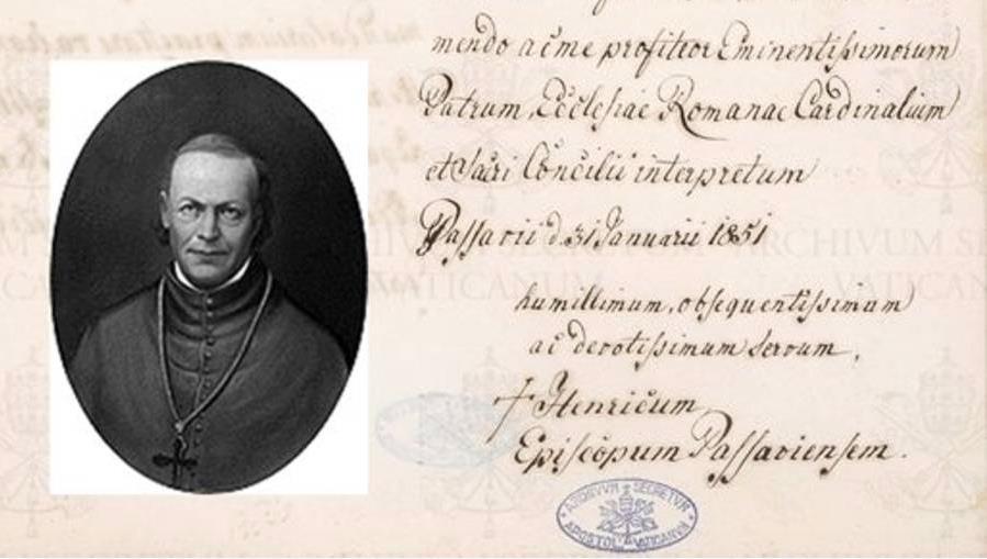 Anton Landersdorfer Die Ad-limina-Berichte des Passauer Bischofs Heinrich von Hofstätter (1839-1875) Über 35 Jahre, nämlich von 1839 bis zu seinem Tod am 12.